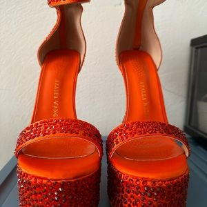 Azalea Wang Rhinestone Platform Heels